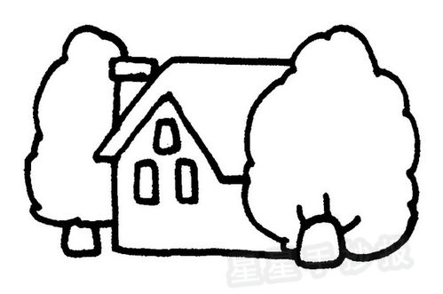 房屋设计简图怎么画图片,房屋设计图绘画